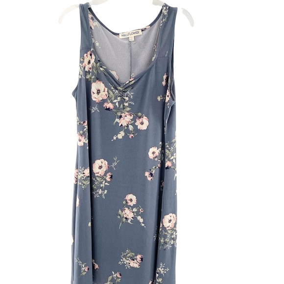 Wallflower Floral Midi Sleeveless V Neck Dress Large - Picture 4 of 12